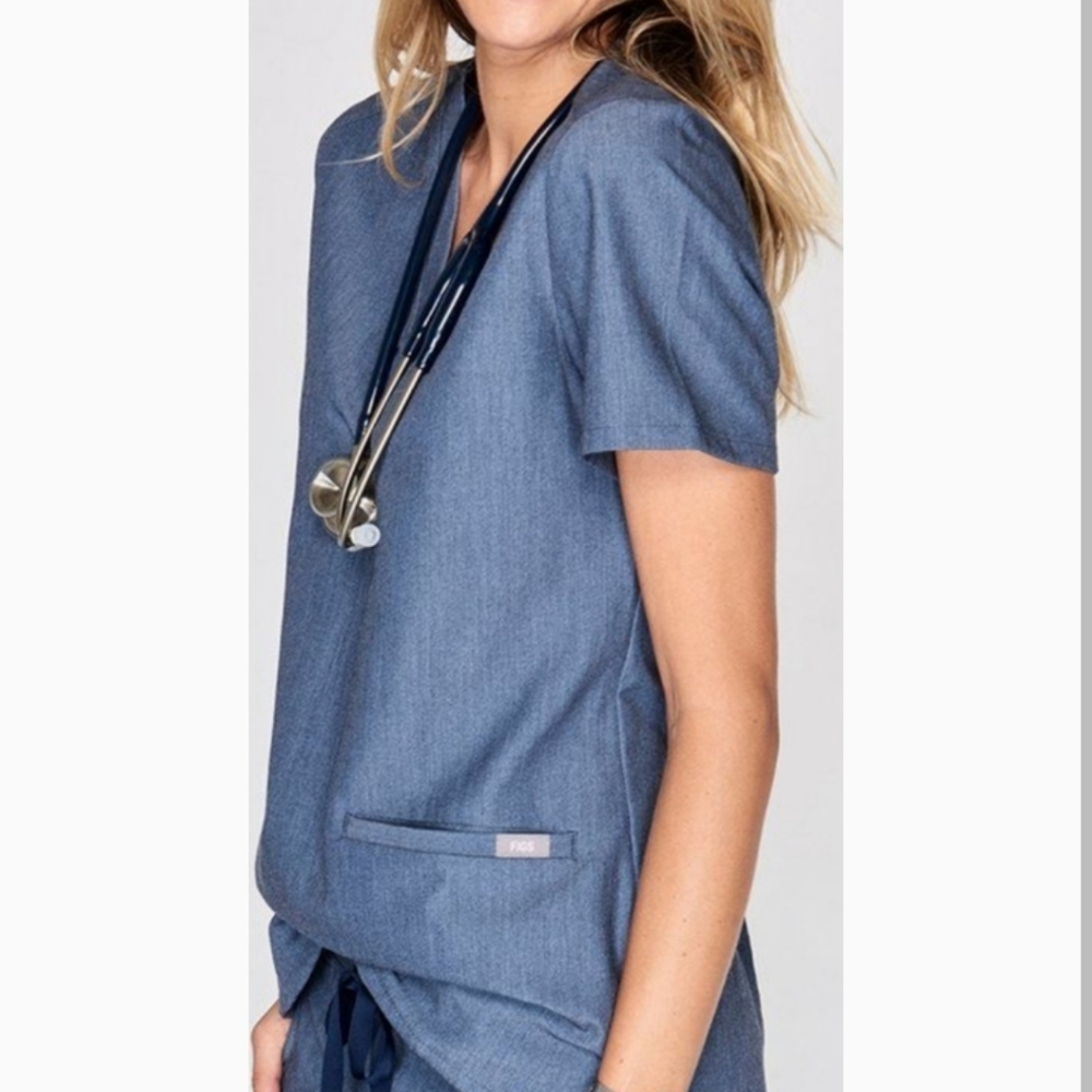 Figs Heathered Denim SET